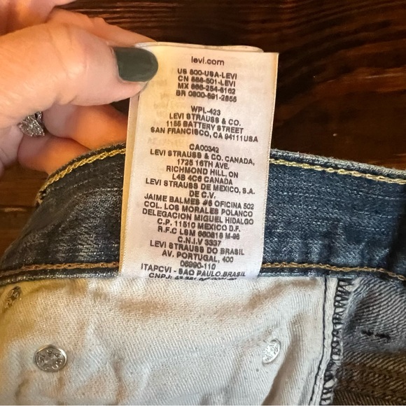 Levis 569 Mens Jeans 39X30 Loose Baggy Straight Blue Cotton Mid Rise Denim Roomy - Picture 10 of 11